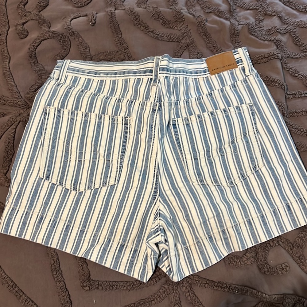 Patterned Jean Shorts - Picture 2 of 2